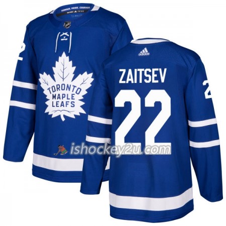 Mænd NHL Toronto Maple Leafs Trøje Nikita Zaitsev 22 Adidas 2017-2018 Blå Authentic